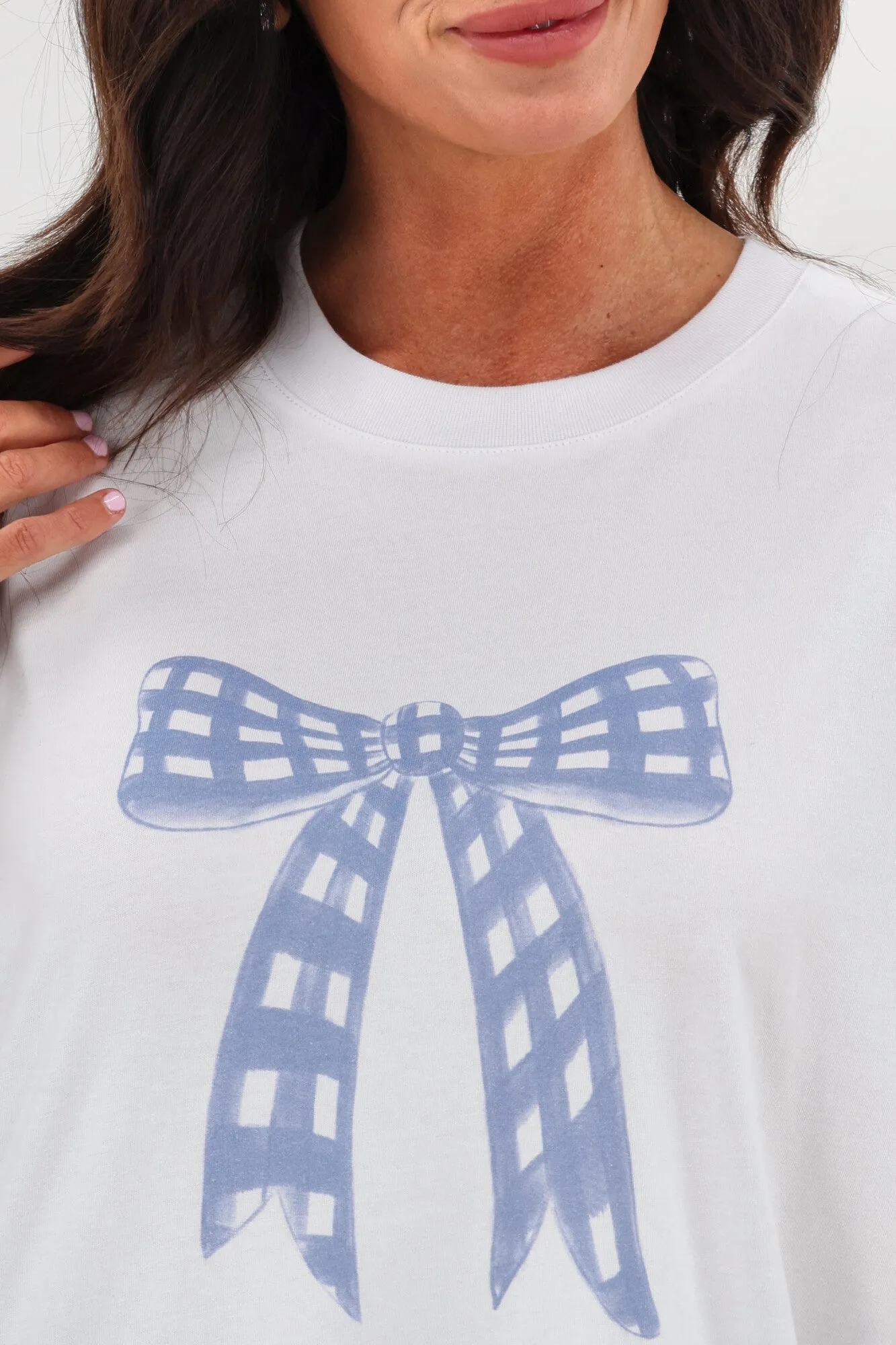 Soft Fit Wear Effortless Comfort Gloss The Label Berlei Bow Print Tee White