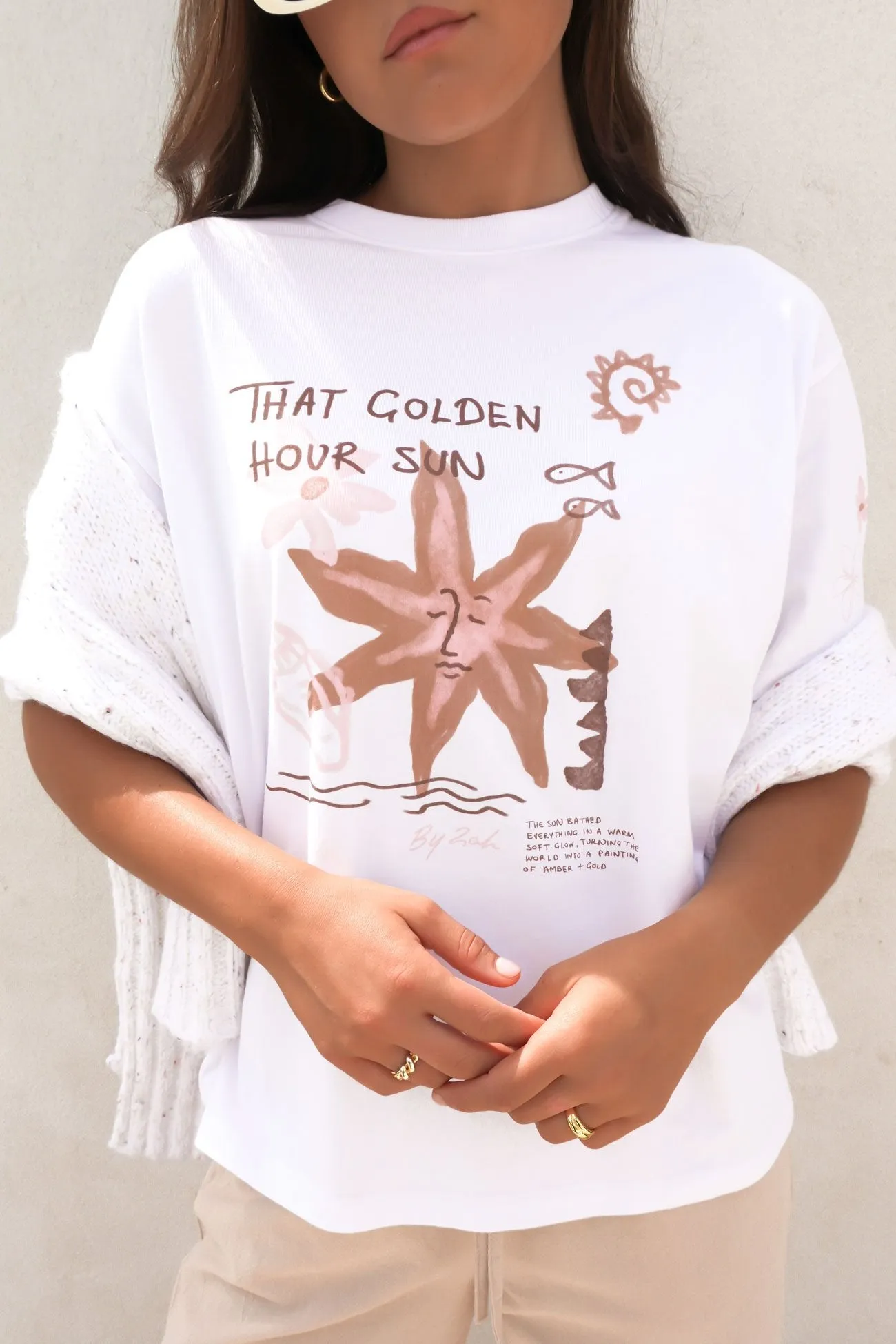 Unisex Core Golden Tee White