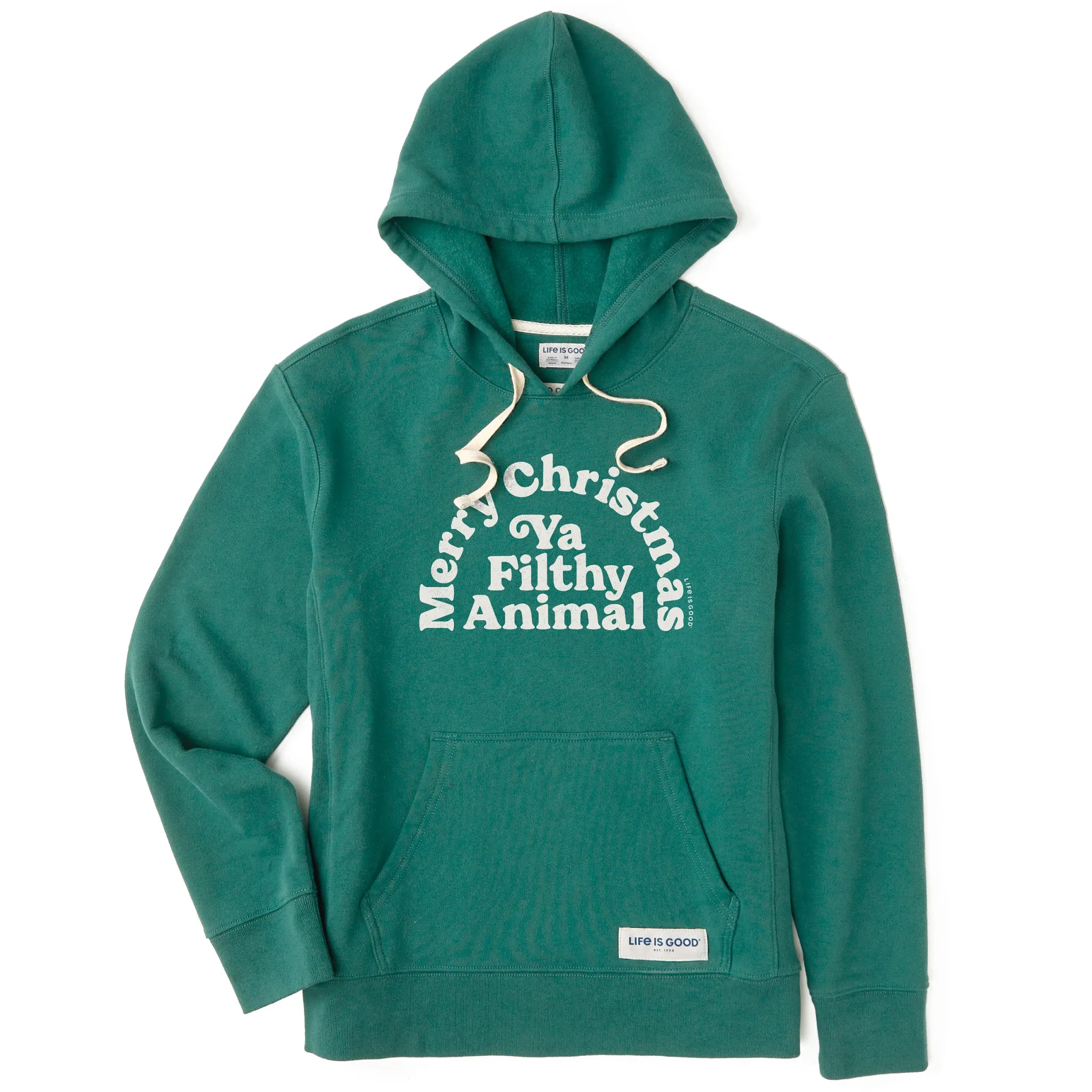 Women's Merry Christmas Ya Filthy Animal Simply True Fleece Hoodie product fuzzy coziness anniversary wear