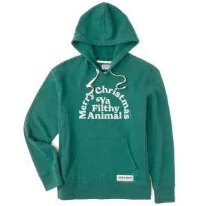 Versatile Comfort Women's Merry Christmas Ya Filthy Animal Simply True Fleece Hoodie