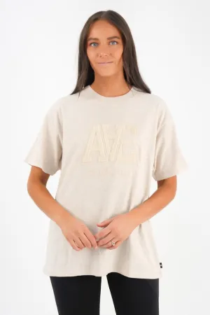 Breathable and Comfortable AAE Tonal Oversized Tee Oat