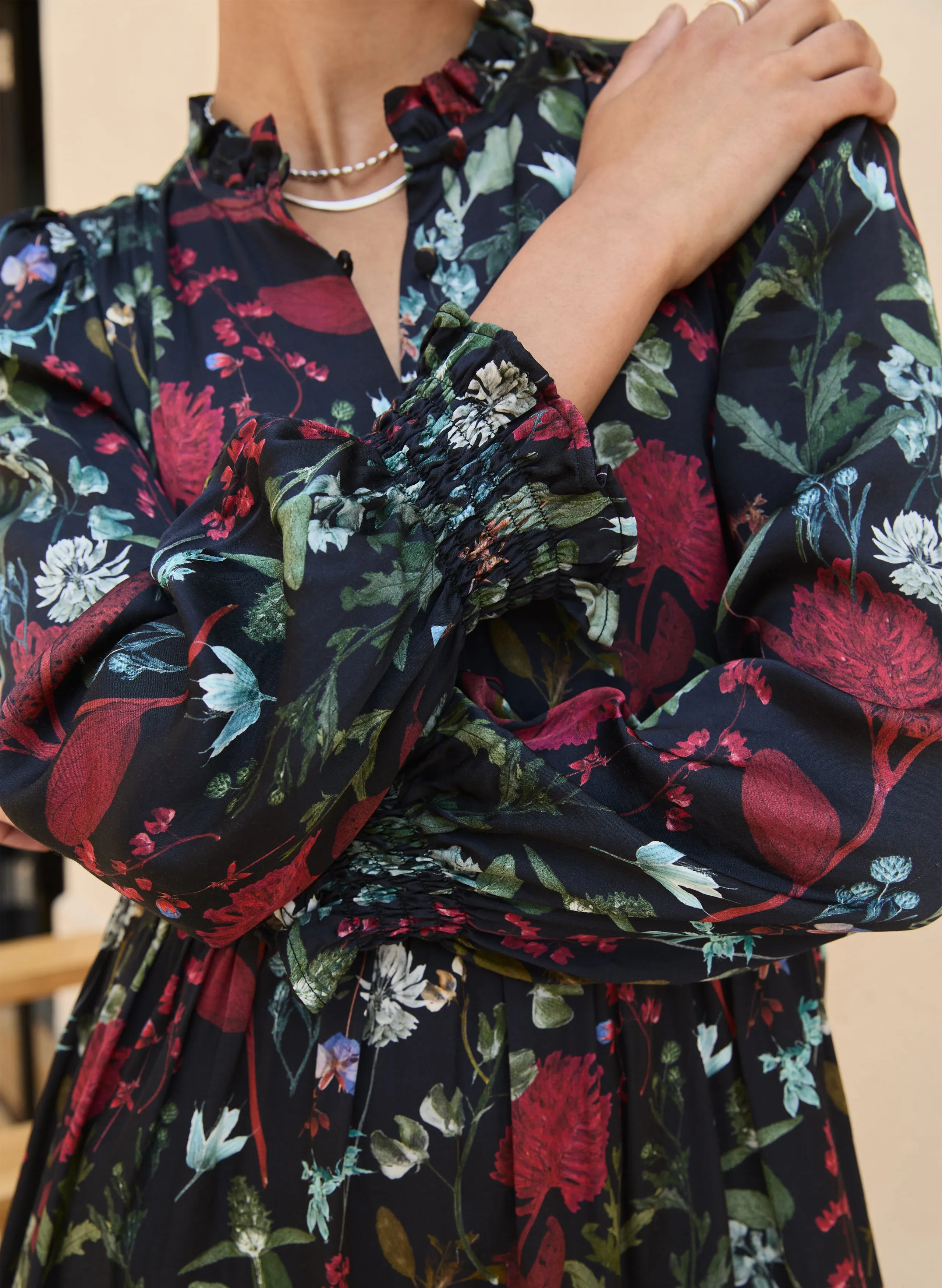 SeamlessConstruction Grace Printed Midi Dress