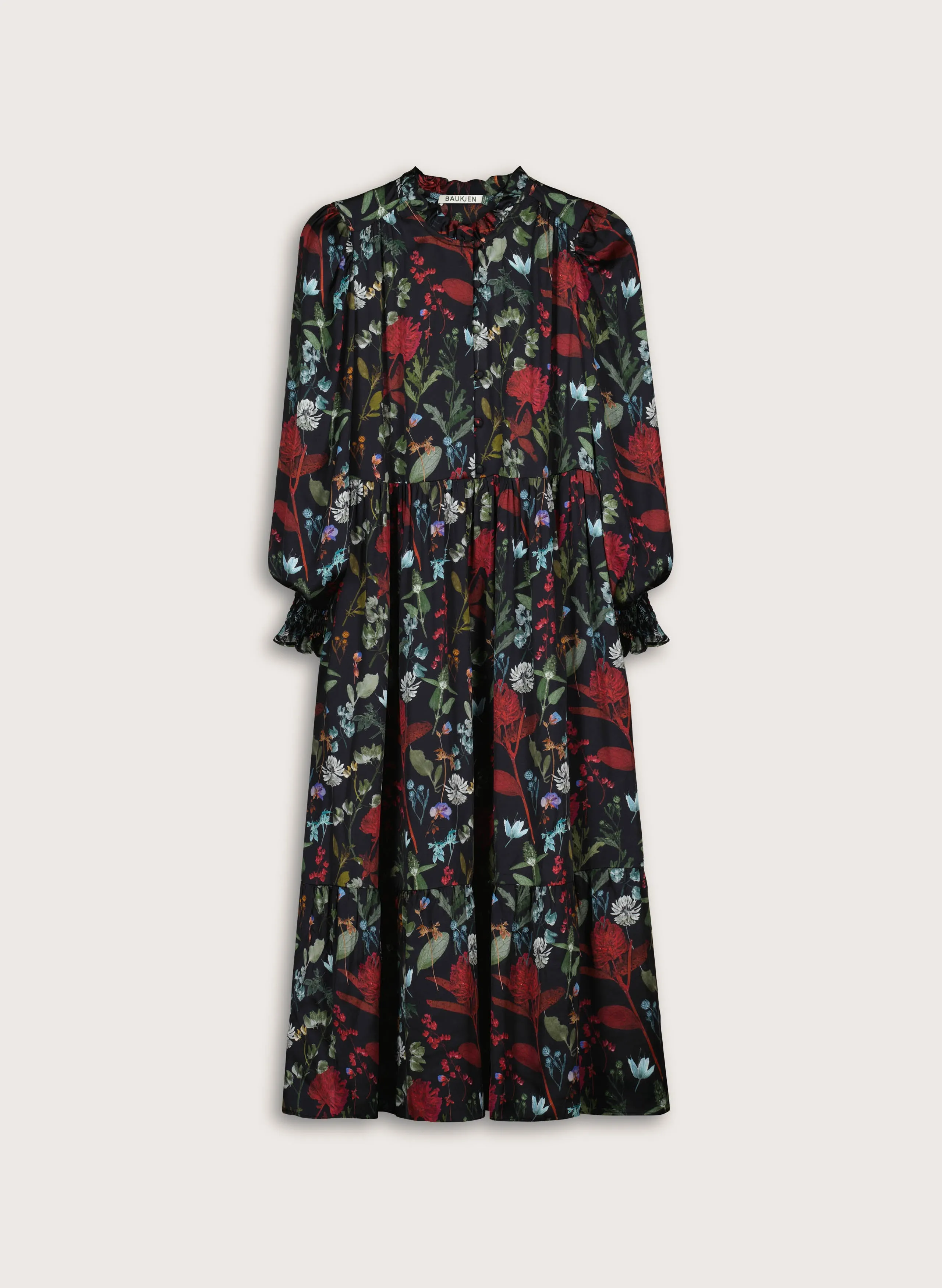 Daily Casual Grace Printed Midi Dress