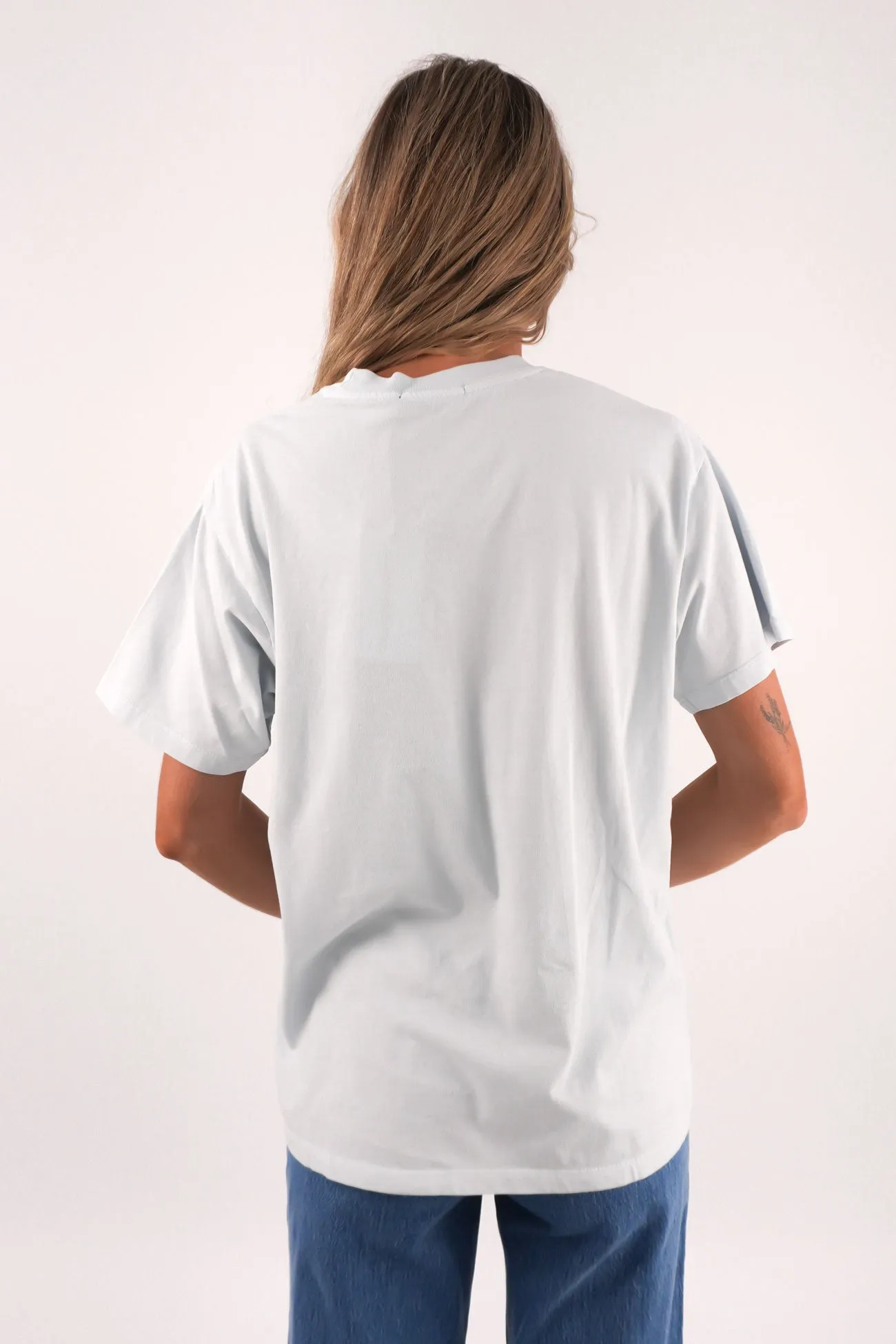 Scoop neck femininity New York Relaxed Tee Cloud