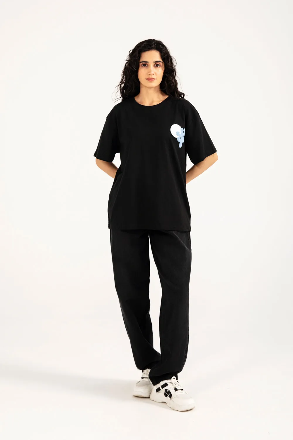 Comfy Choice Casual Wear GRAPHIC OVERSIZED TEE
