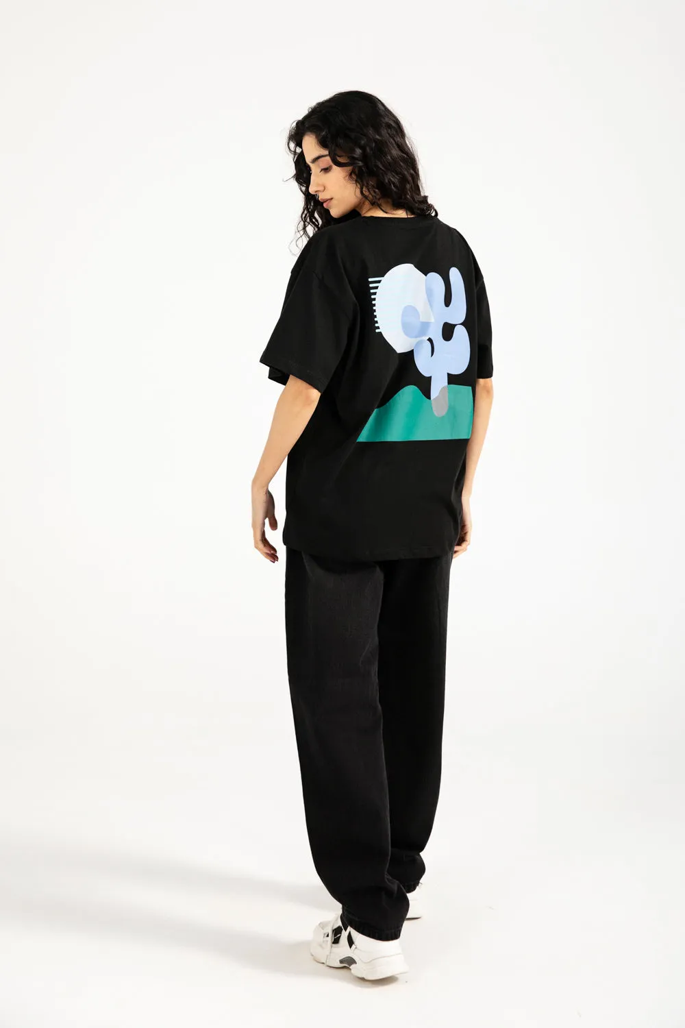 GRAPHIC OVERSIZED TEE Wool combination Smart Casual Look