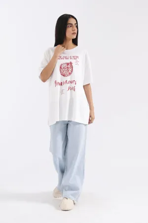 Cozy Stretch Fit Casual Essentials GRAPHIC OVERSIZED TEE