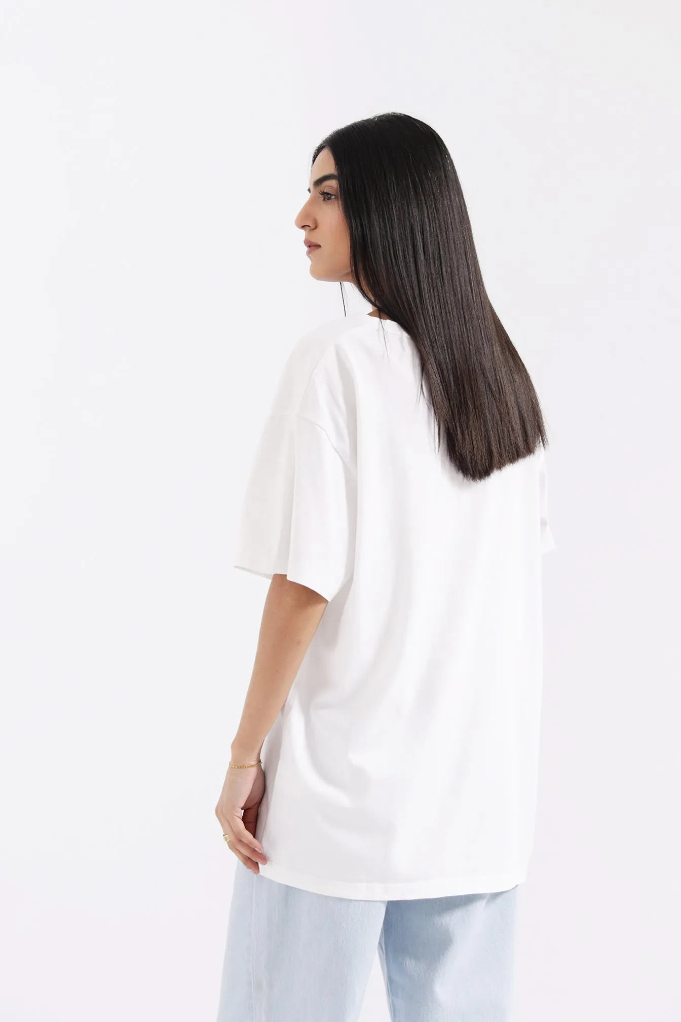 GRAPHIC OVERSIZED TEE High Density Fabric