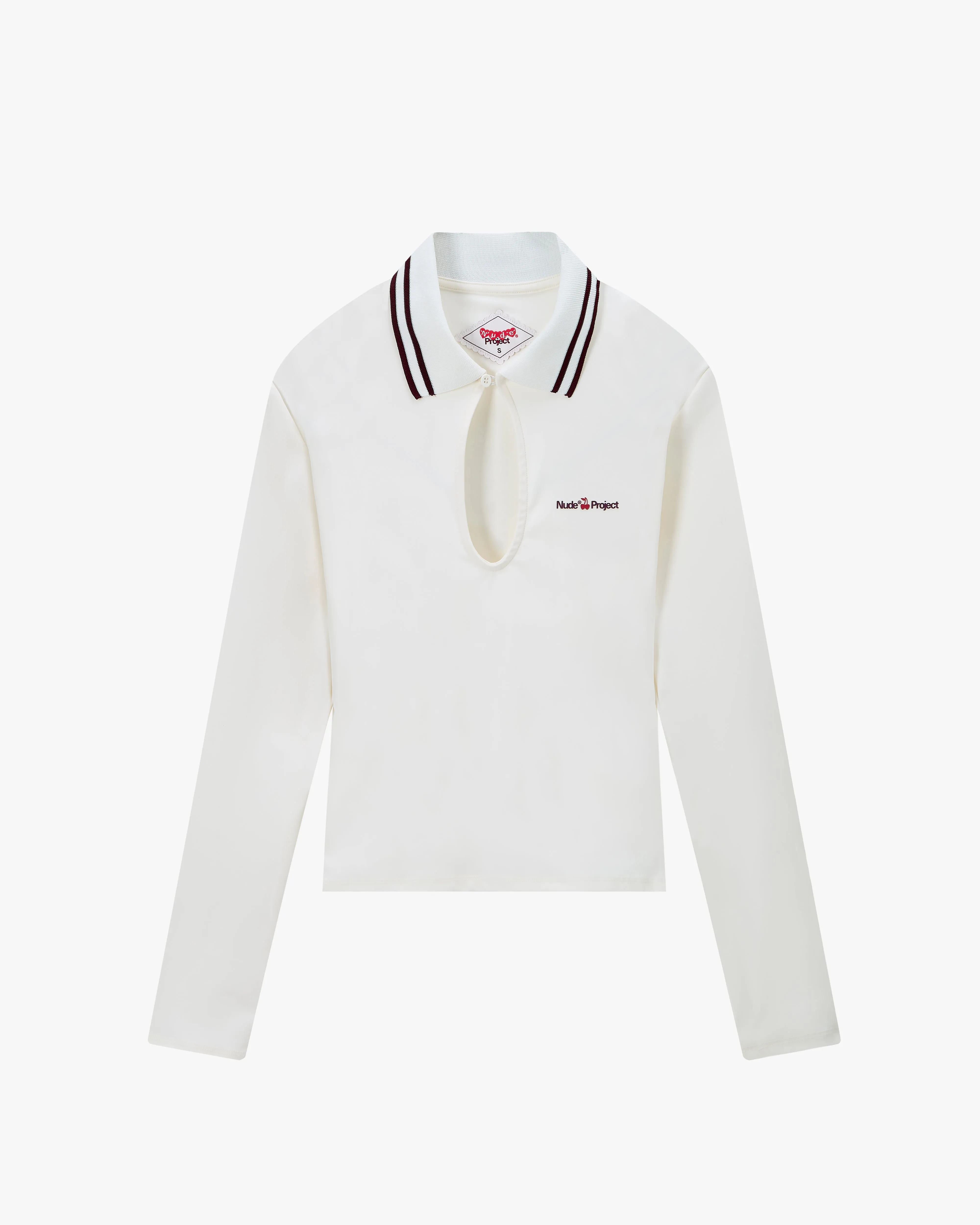 Still Glow Stretchable Fabric Grosella Top Off White