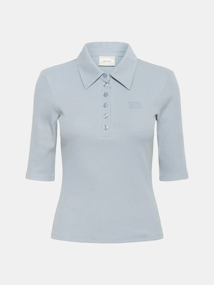 Quick Comfort Holiday Style Trend GZDrew Polo S/S Grey Blue