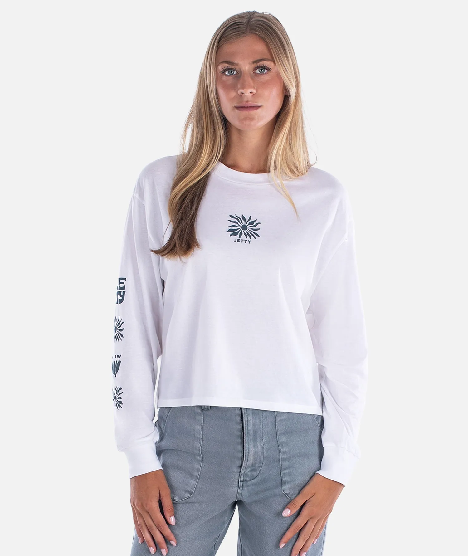 Hazel Long Sleeve - White Elegant and Relaxed Street Casual Look