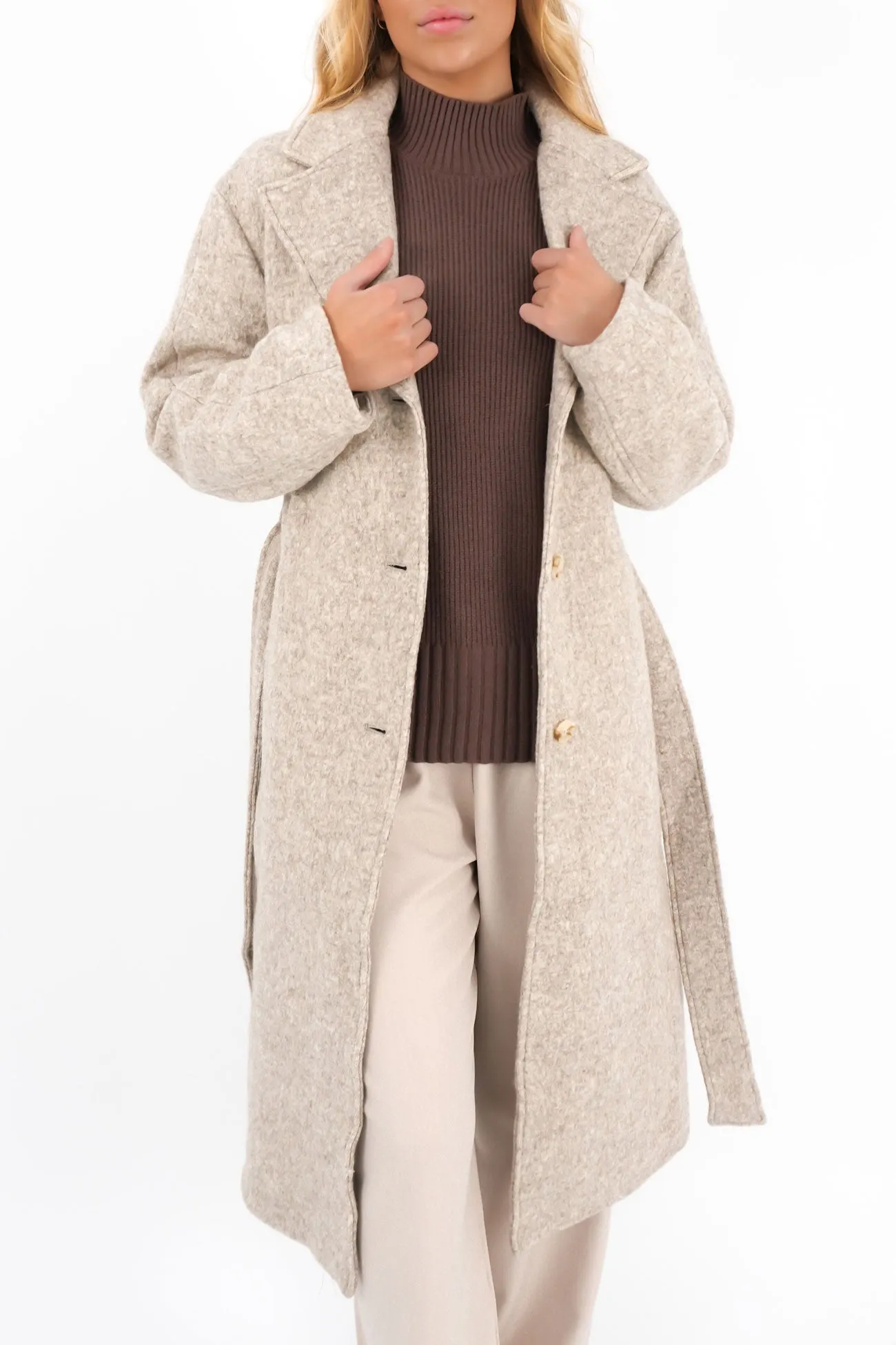 waterproof construction Statement Outerwear Whistler Coat Oatmeal