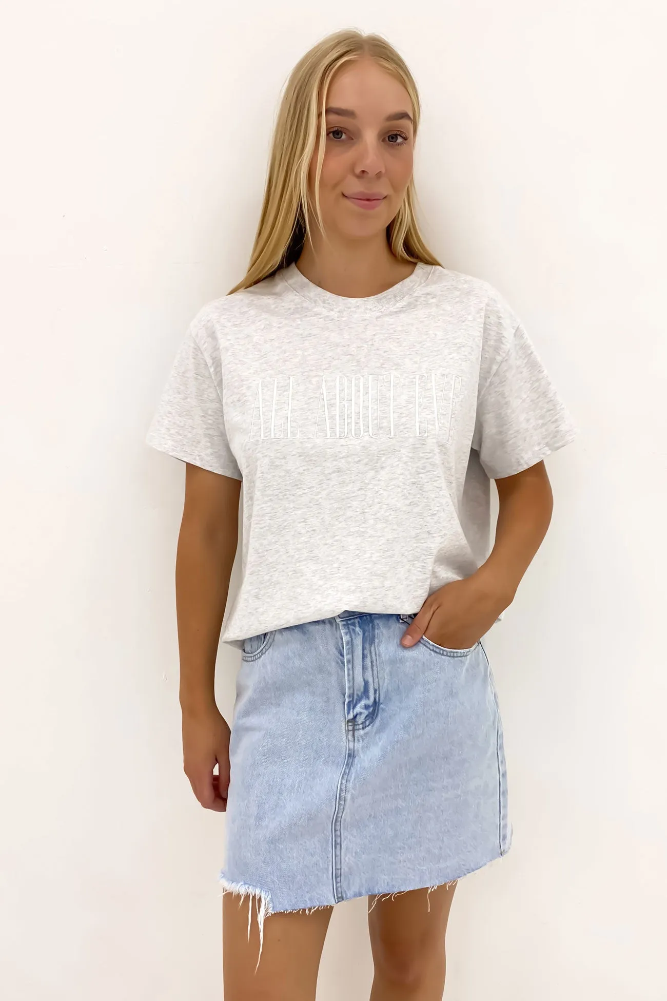 Heritage Tee 2 Snow Marle LowImpact Manufacturing