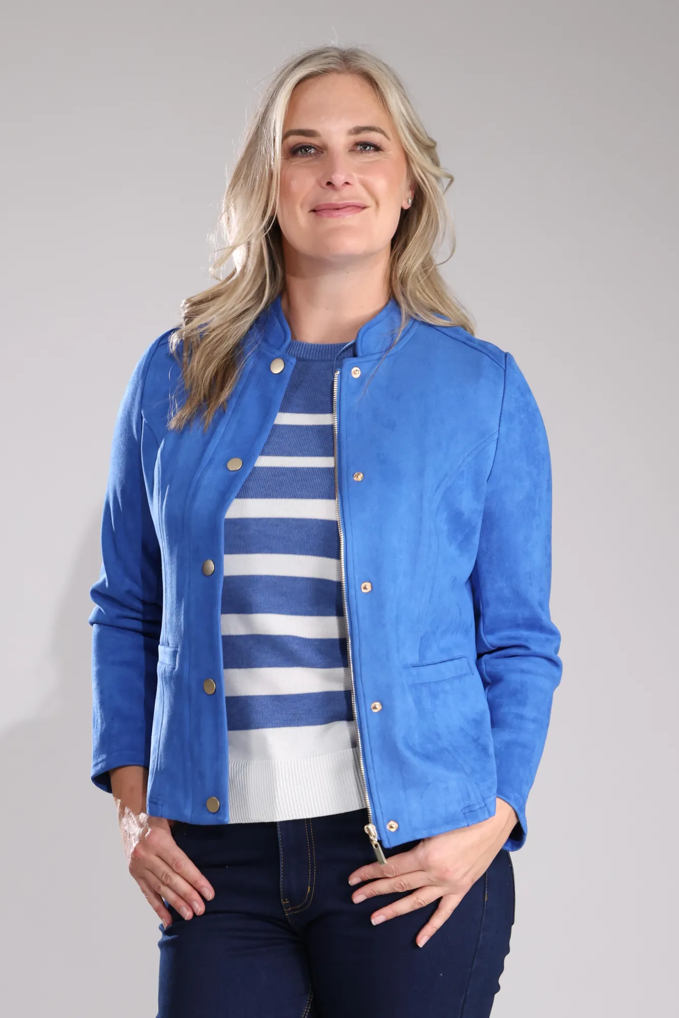 Jacket | Soft Cobalt | 4065B1 Ergonomic Shoulder Cut