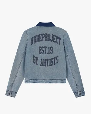 Ventilation System Trucker Denim Jacket Indigo