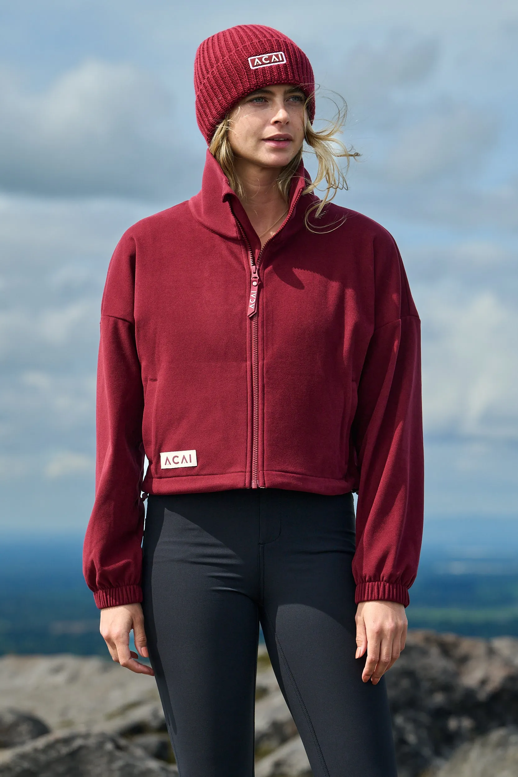 Quilted Stitching Endurasoft Bomber - Cabernet