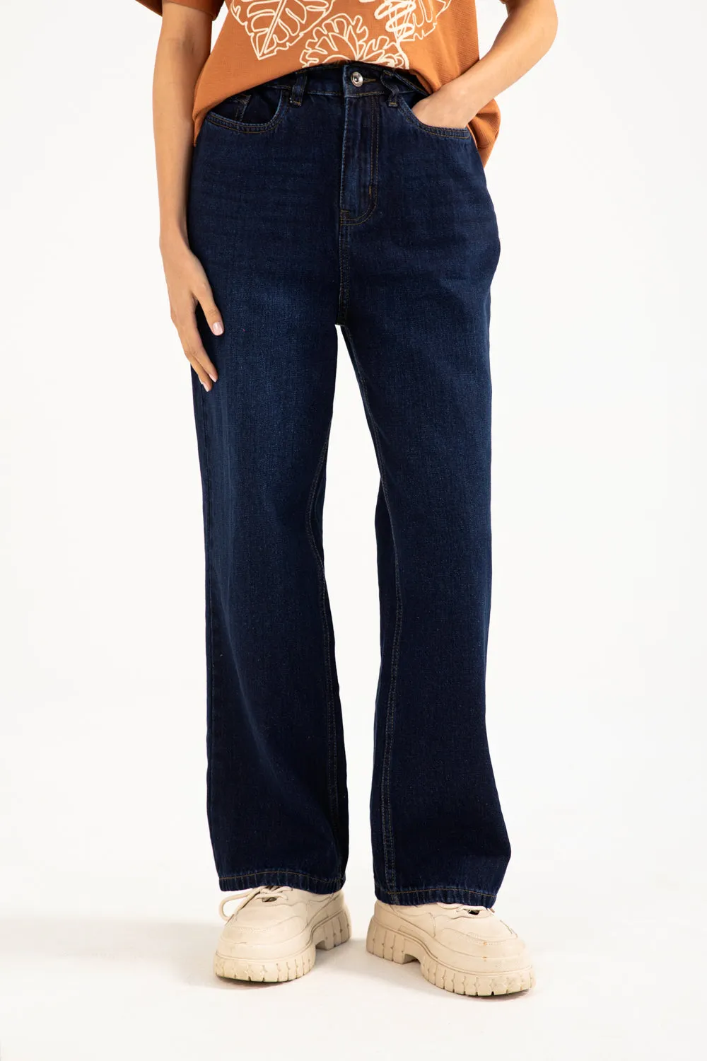 Abrasion Resistant Material STRAIGHT FIT DENIM