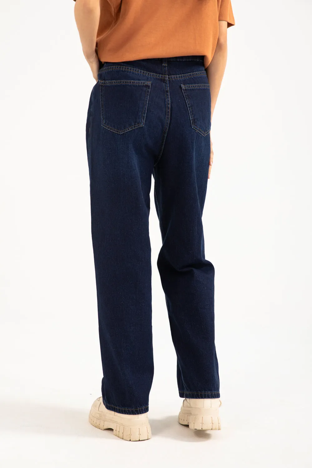 STRAIGHT FIT DENIM Easy Movement Laser Cut Perforations