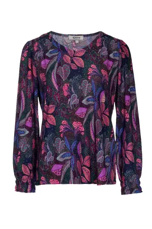 Top | Purple Multi Garden | 7406B1 Activewear