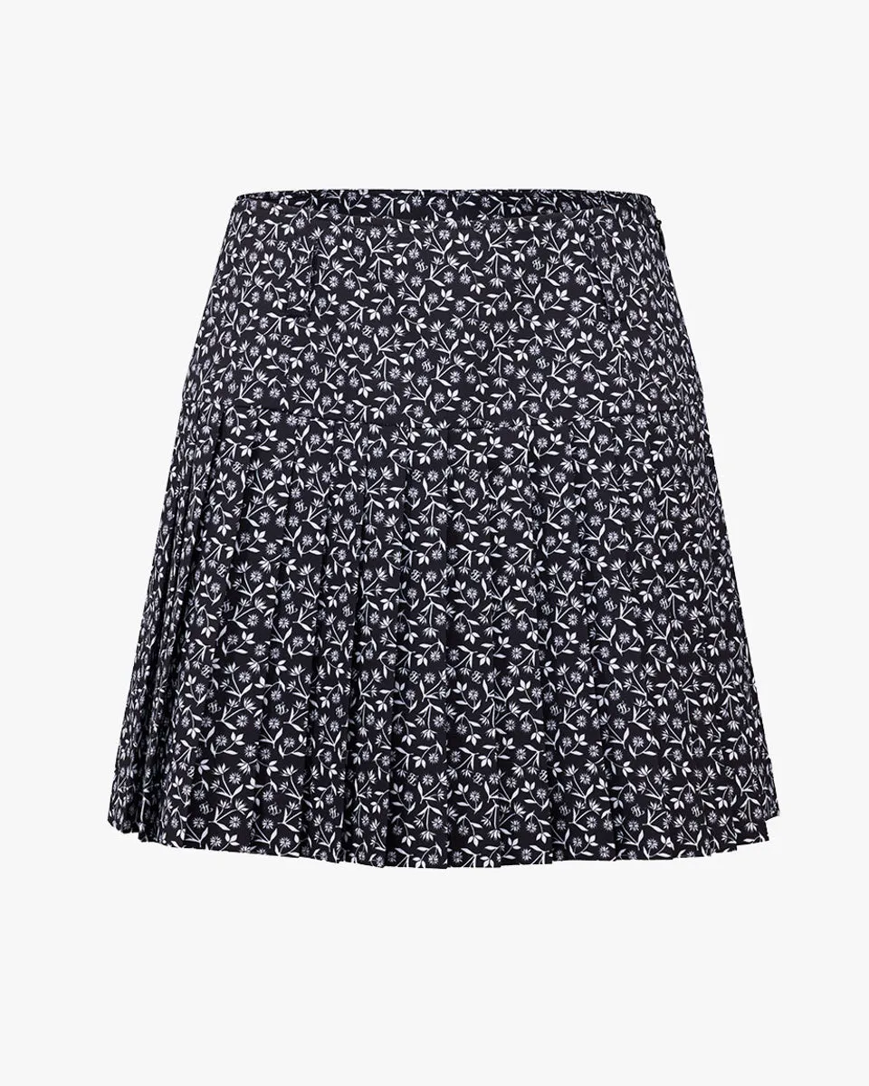 high waist pattern skirt - Black Comfort Mood