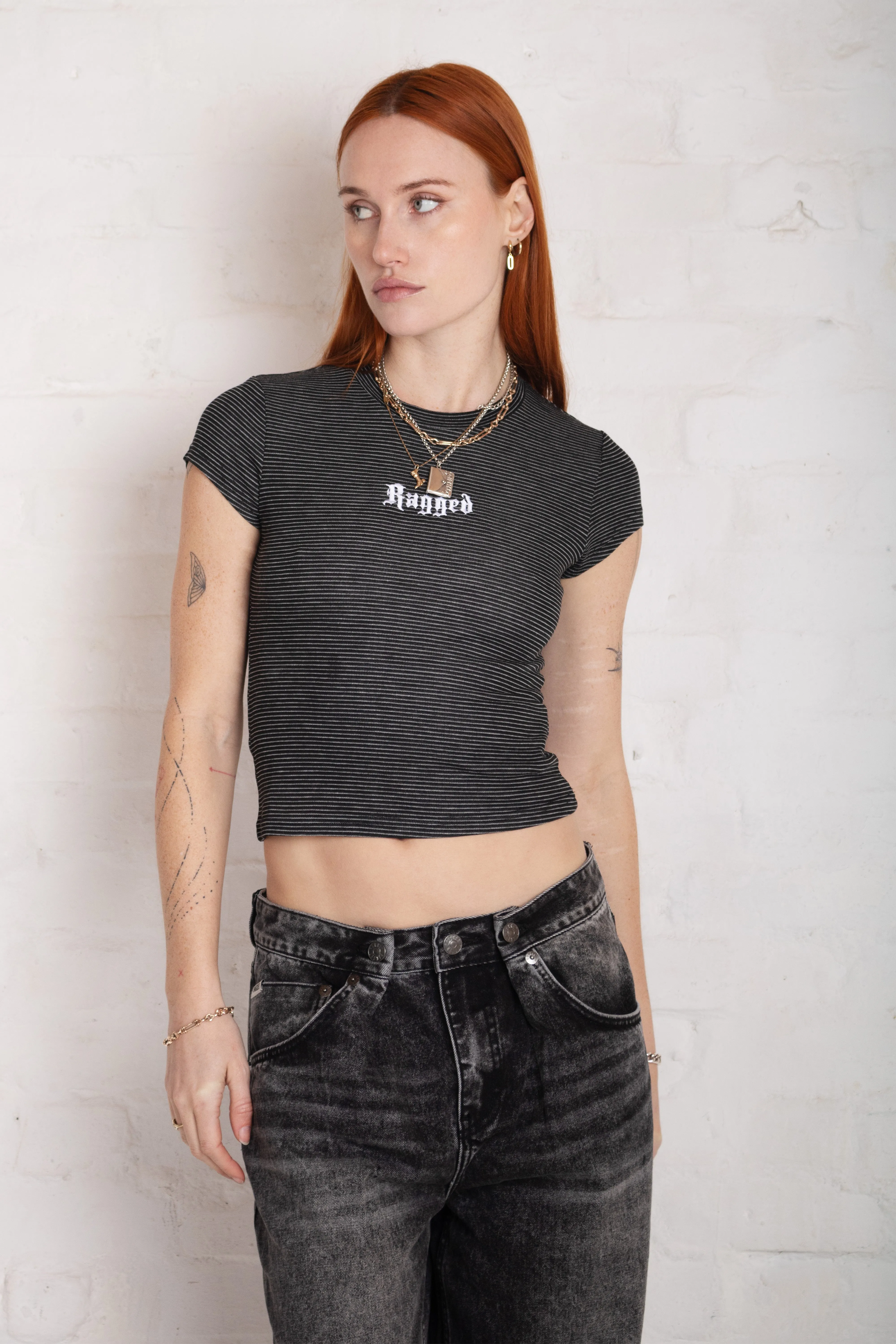 Quick Core Stripe Logo Baby Tee