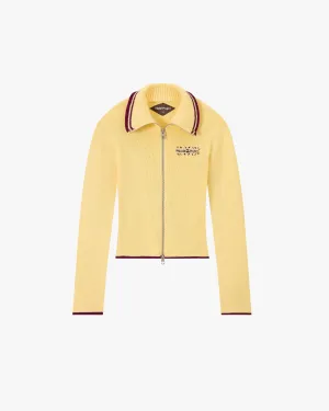 Wardrobe Must Circular Knit Sustainability Guide Kiddo Full-Zip Knit Yellow