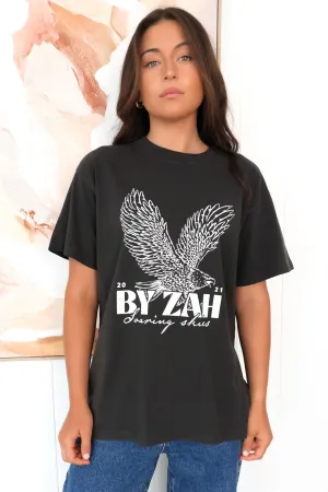 Travel Trend Look Hudson Eagle Tee Washed Black