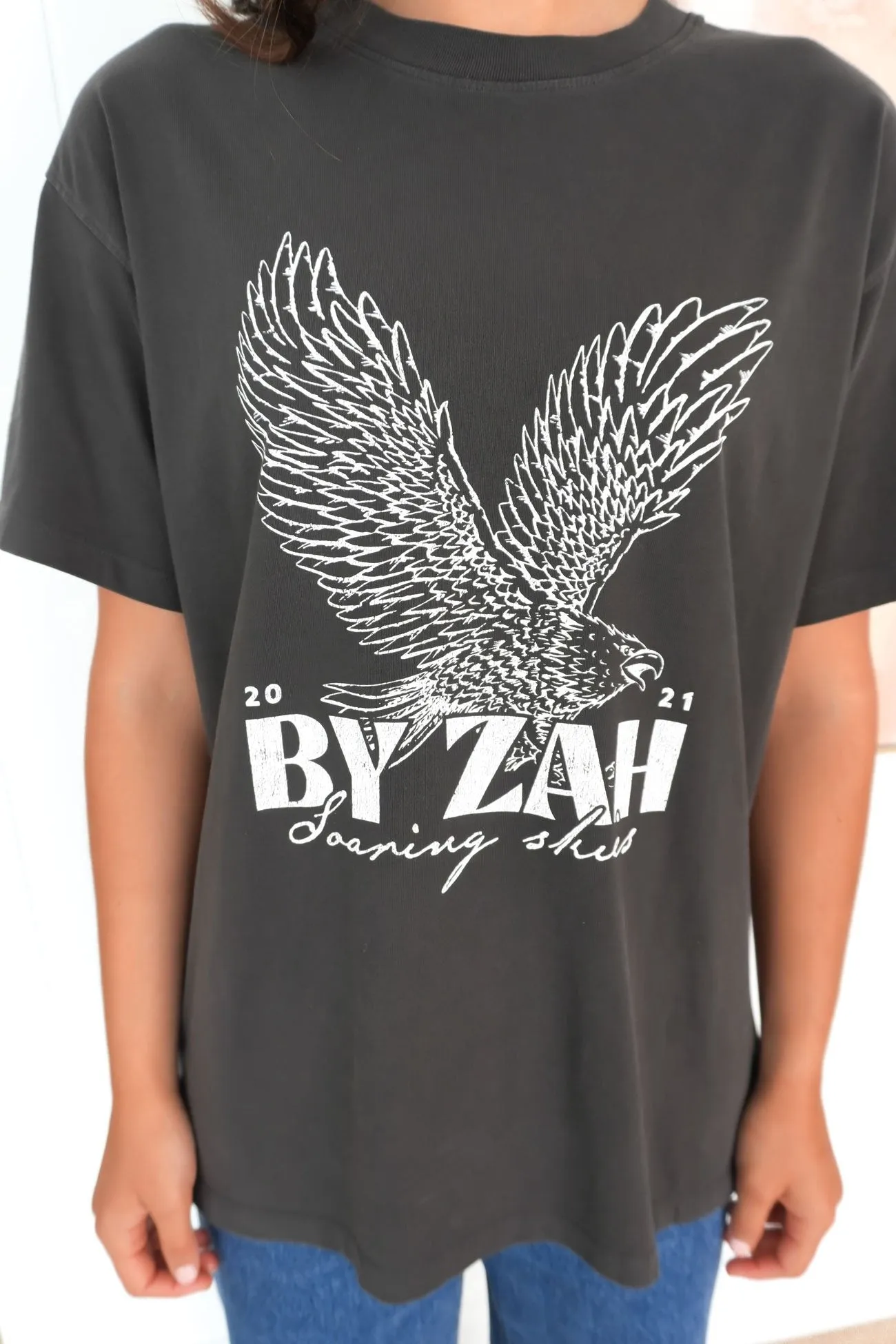 Workout Gear Hudson Eagle Tee Washed Black