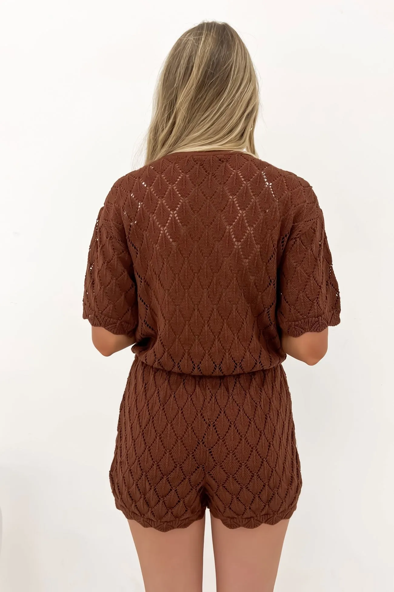 Breathable Material Hunter Playsuit Brown