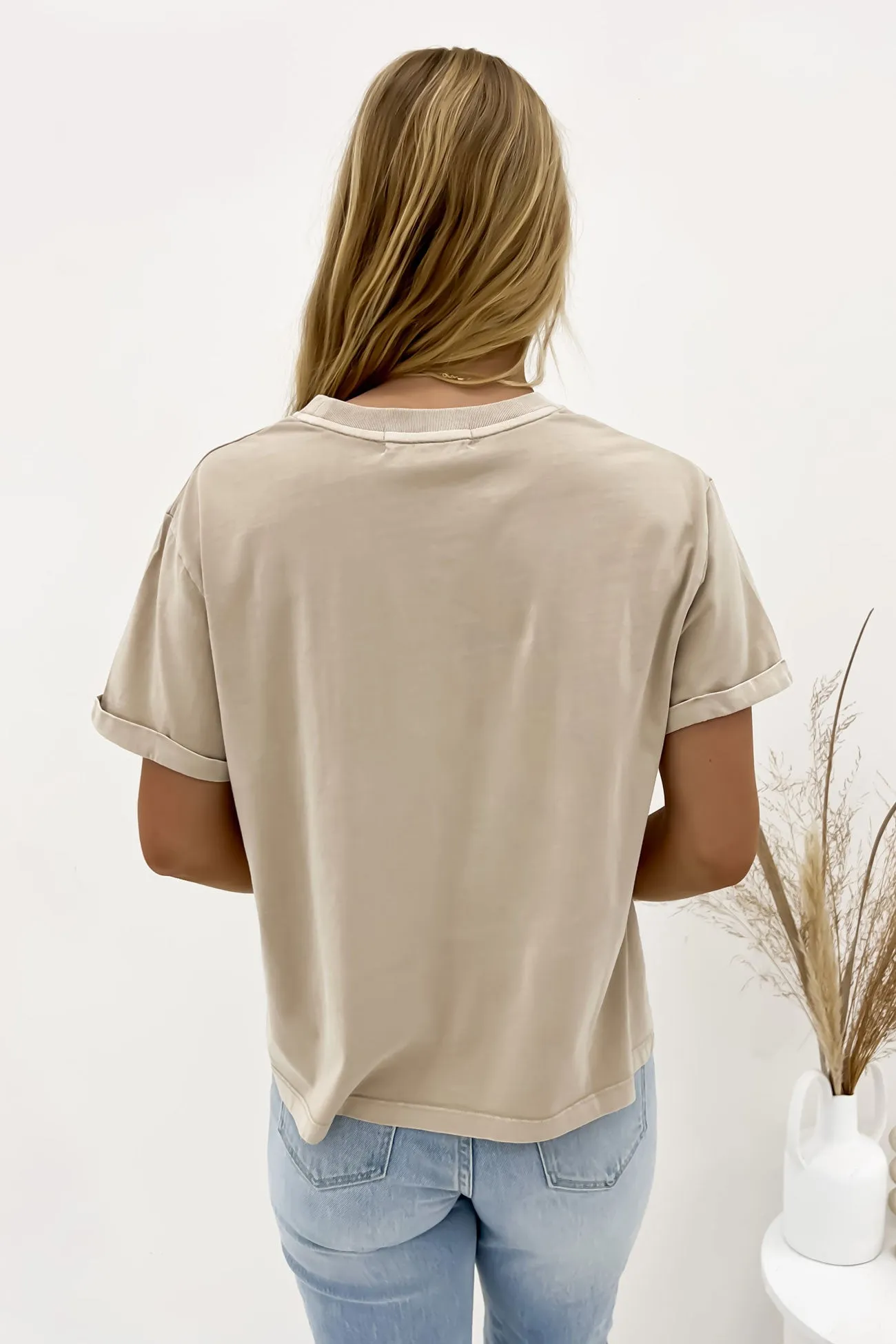 Huntleigh Oversized Tee Oat Smart Layer Cozy Touch