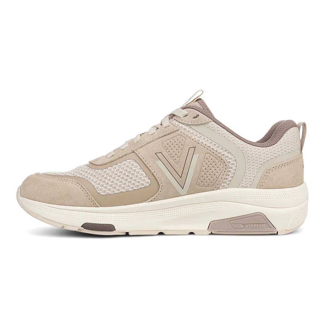 Womens Vionic Walk Strider Knit in Lucid Beige Flexible Motion Zones