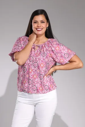 Top | Magenta Tile | 0101C1 Fashion Core Star Fit