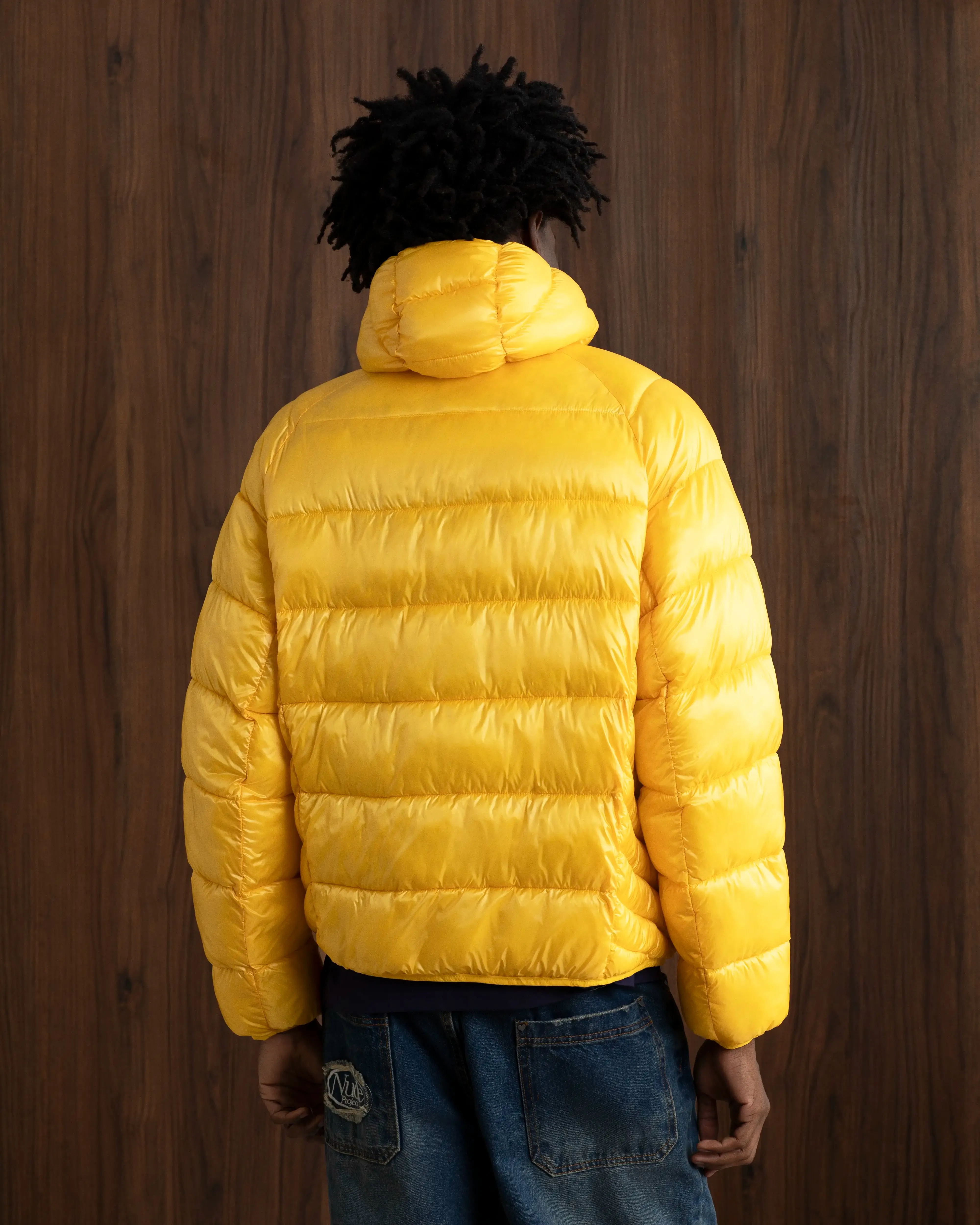 Iconic Puffer Jacket Yellow Double Layered NoiseFreeFabric