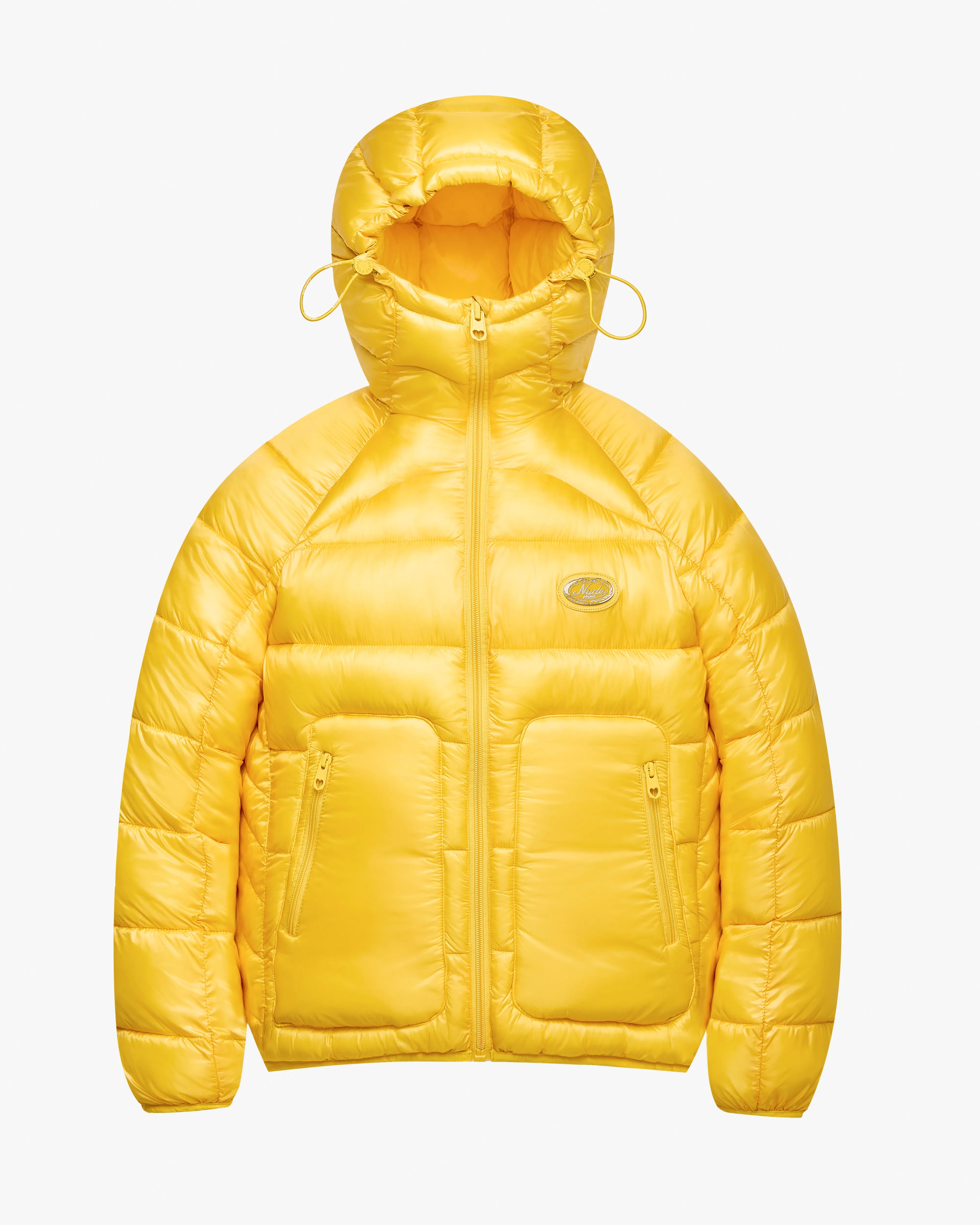Iconic Puffer Jacket Yellow Recycled Material Blend