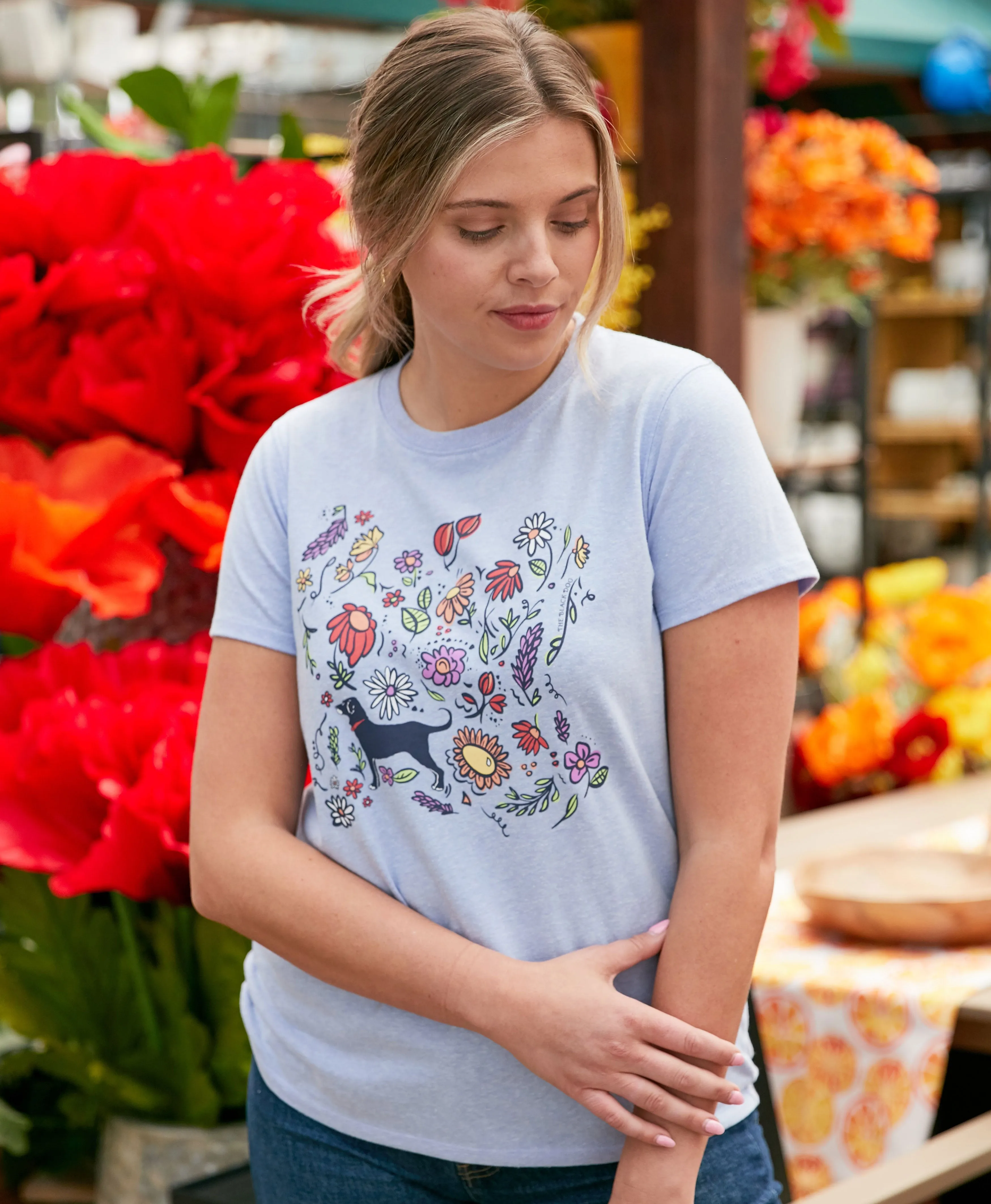 Timeless Top Ladies Petals Tri-blend Shortsleeve Tee