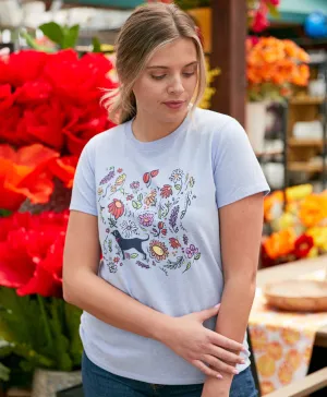 Timeless Top Ladies Petals Tri-blend Shortsleeve Tee