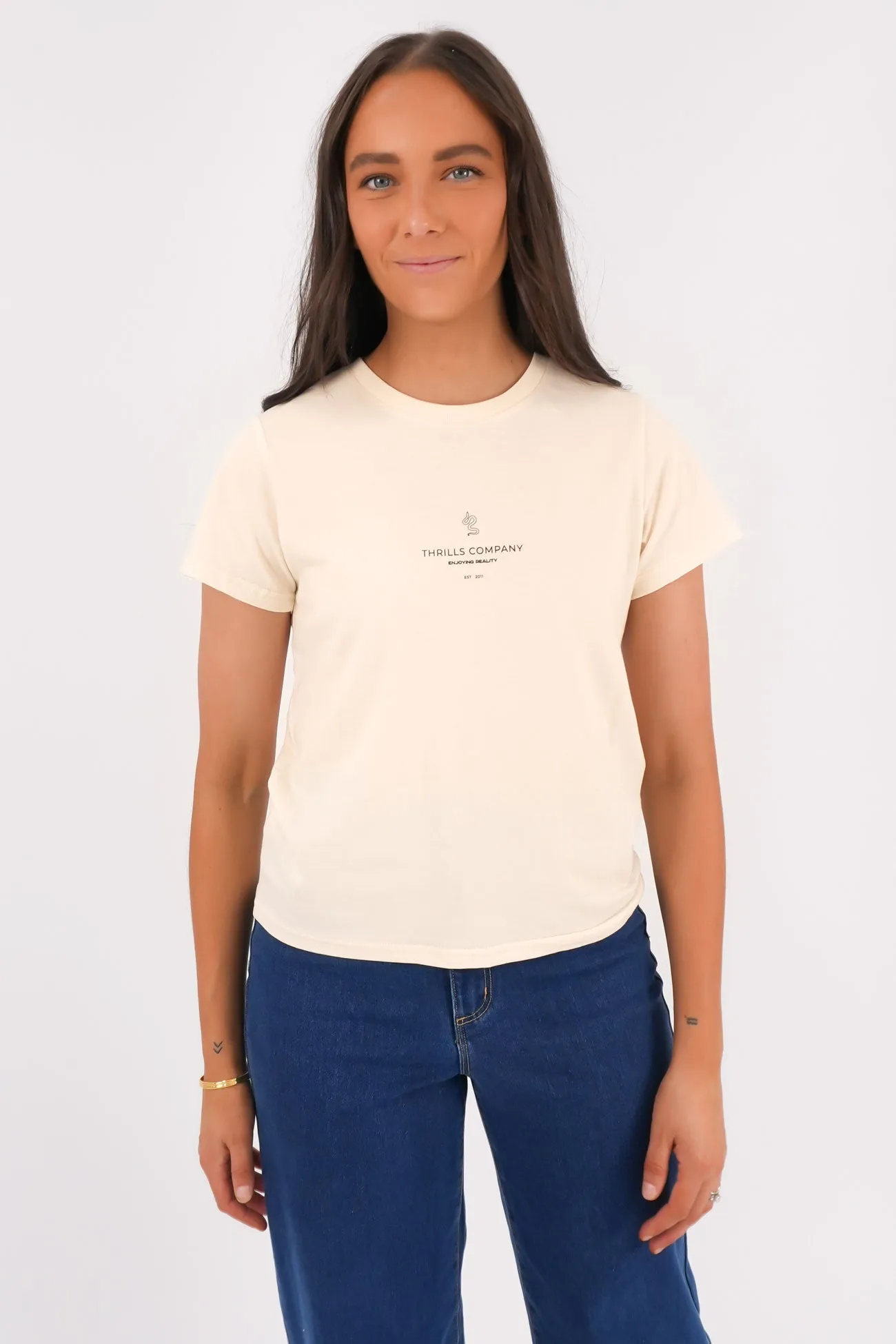 Insignia Everyday Tee Heritage White AntiBacterialTreatment Minimal Comfort Wear