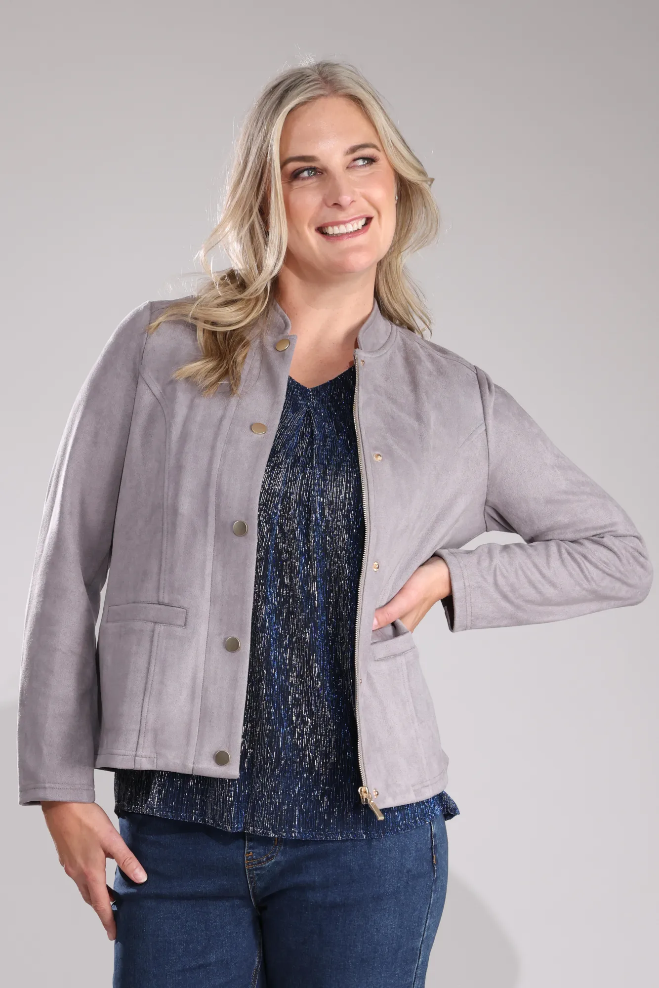 Jacket | SILVER | 4065B1 Water Resistant Shell