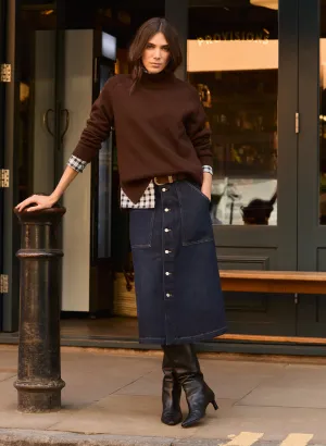 Simple Trend Yarn Dyed Iola Regenerative Merino Turtleneck Jumper