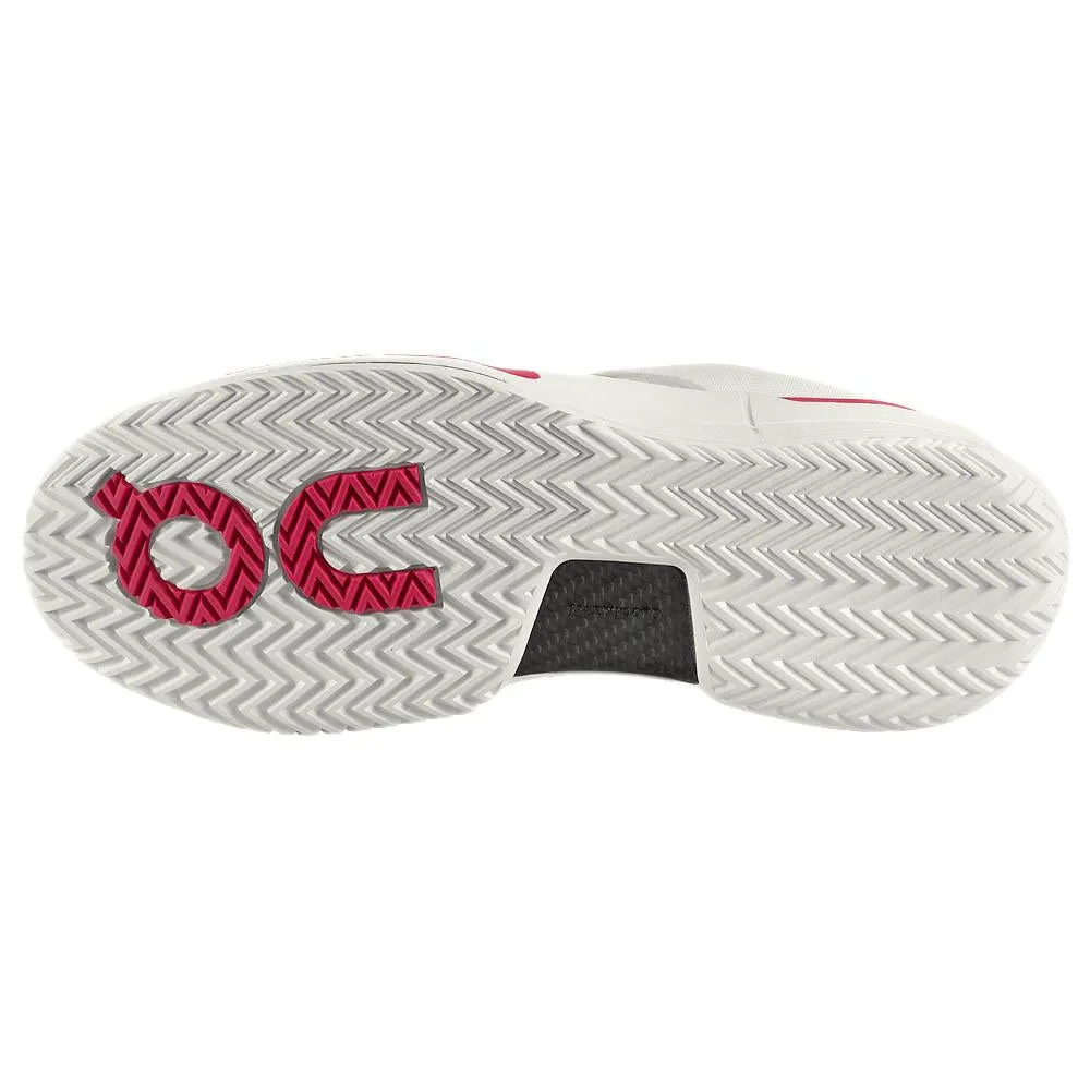 On Women's THE ROGER Pro 2 - White/Pink Multi Directional Grip Sole