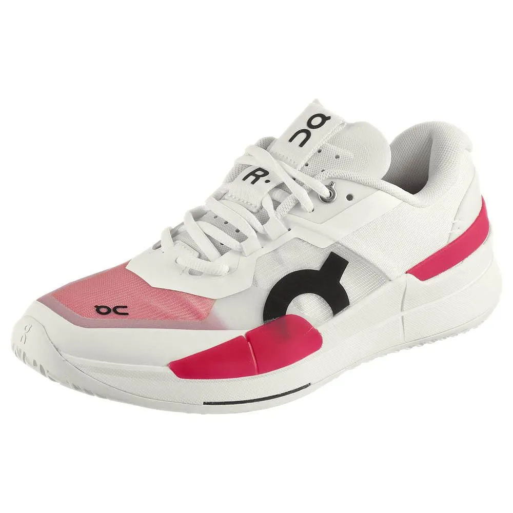 On Women's THE ROGER Pro 2 - White/Pink Foot Support Stretch upper