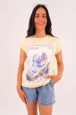 Italia Tee Butter weekday wear