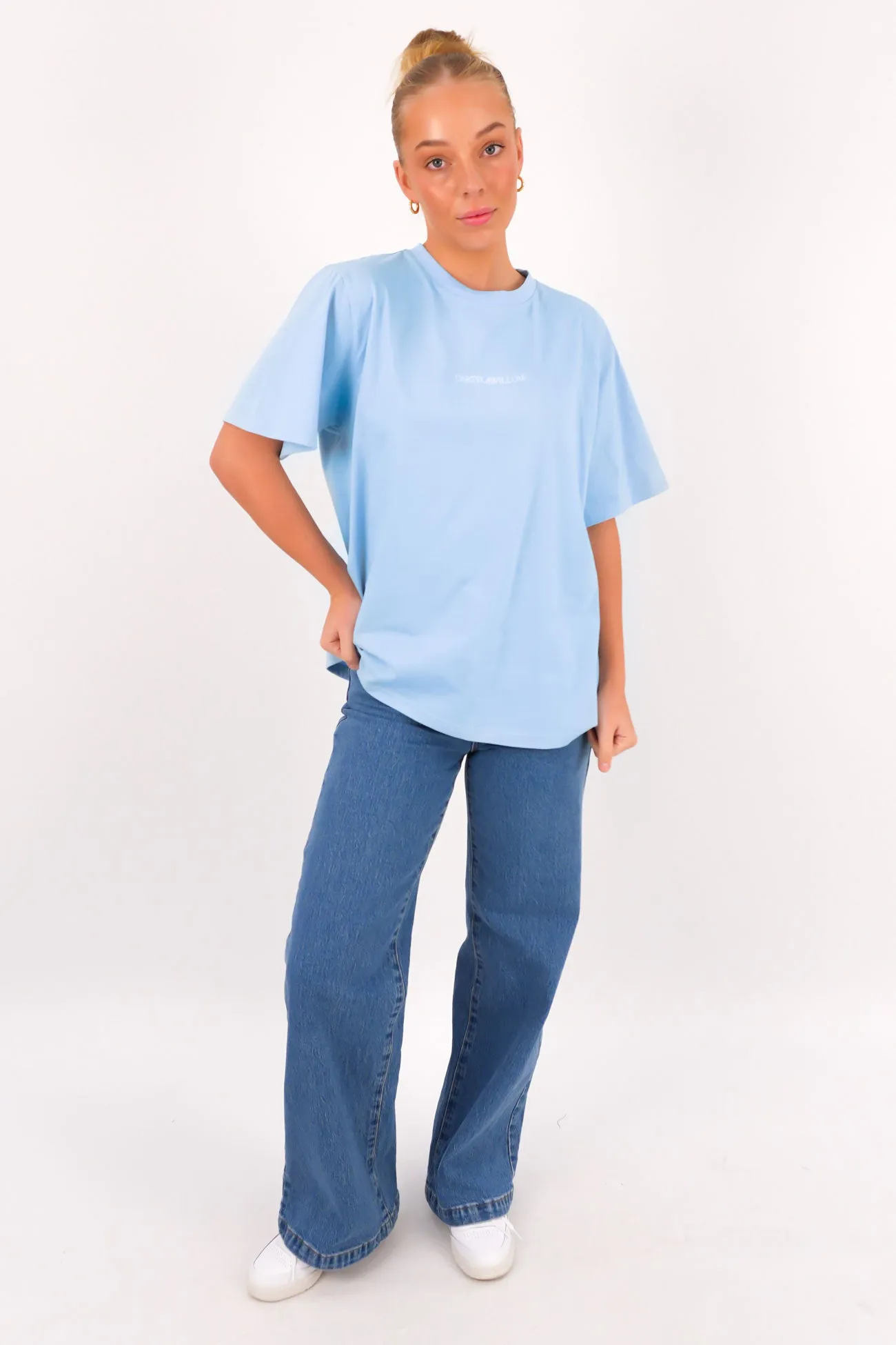 Jeana Tee Ice Blue Effortless Daywear Fashion Top