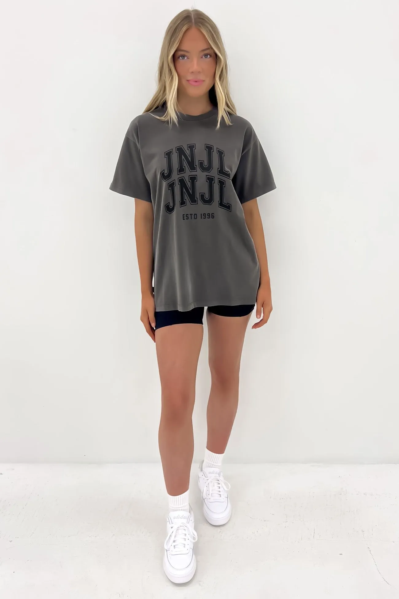 JNJL League Tee Charcoal comfortable option