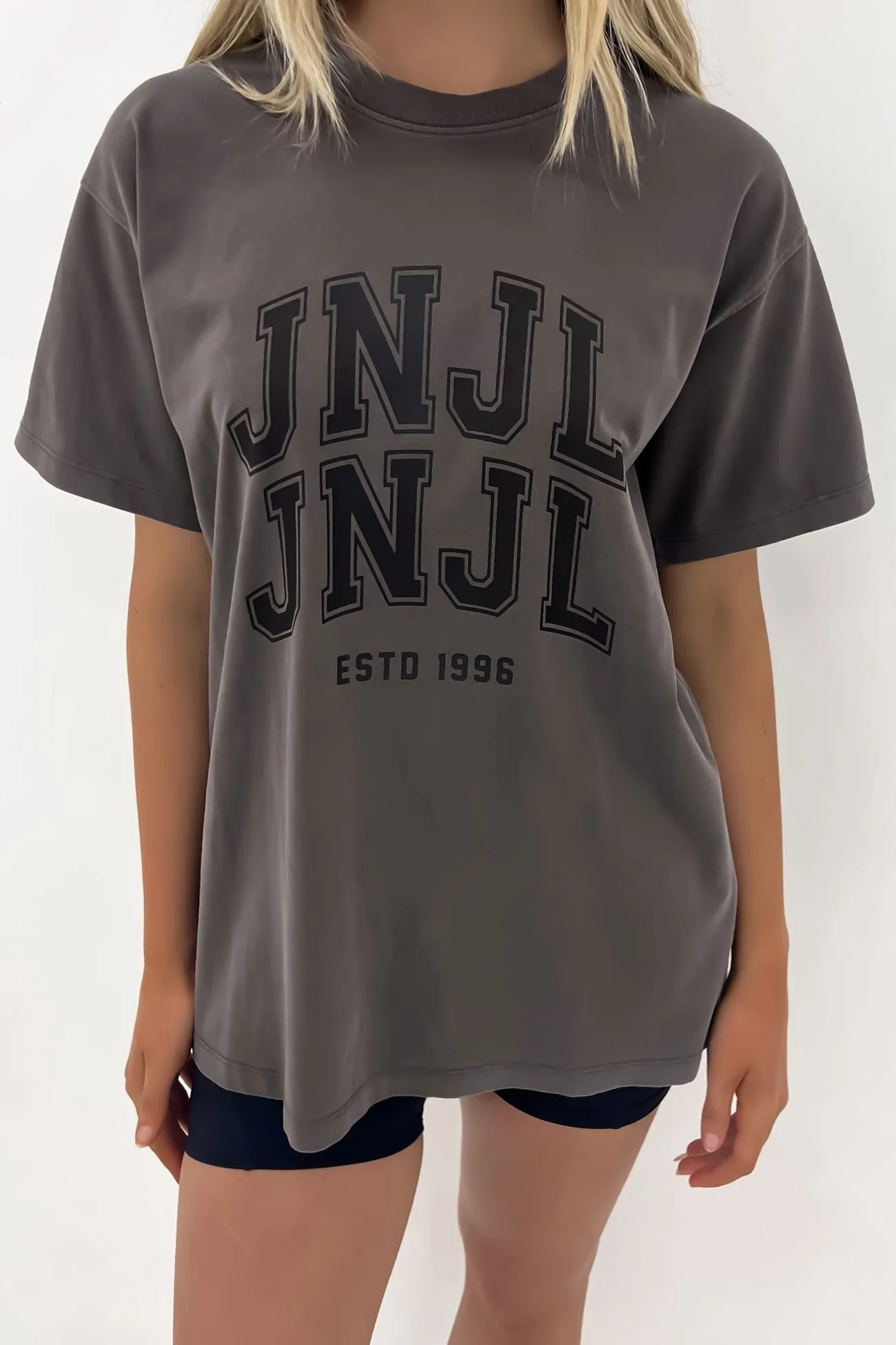 JNJL League Tee Charcoal quick-drying Chilly Day Wear