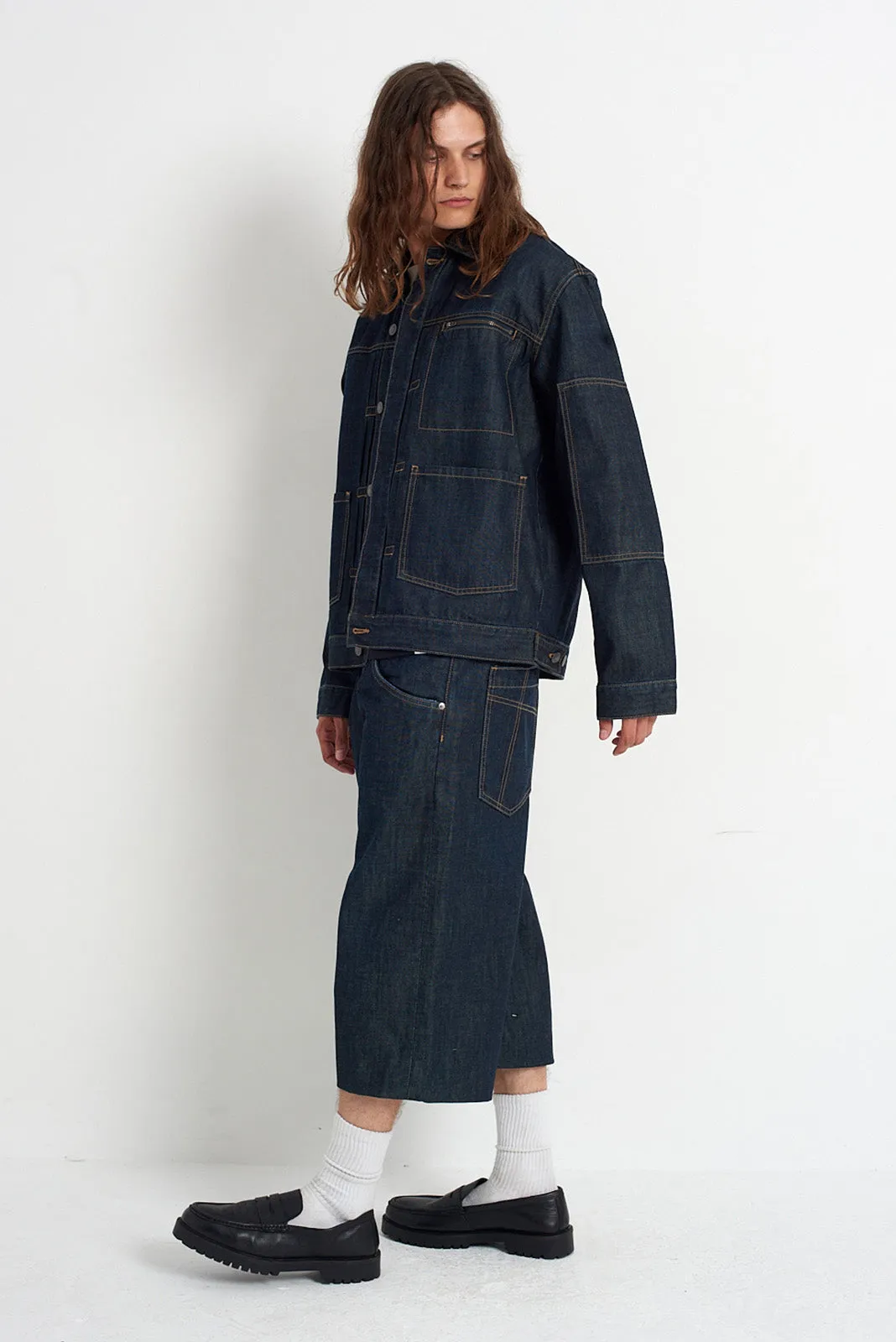 Compact Fit Look Control Rinse Denim Jacket