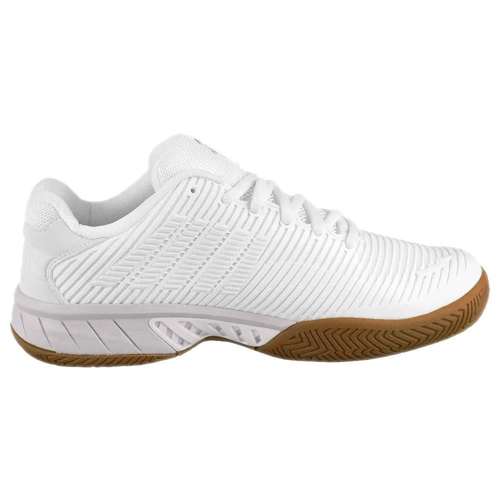 Comfortable Footbed K-Swiss Women's Hypercourt Express 2 - Indoor - Bright White/Gum