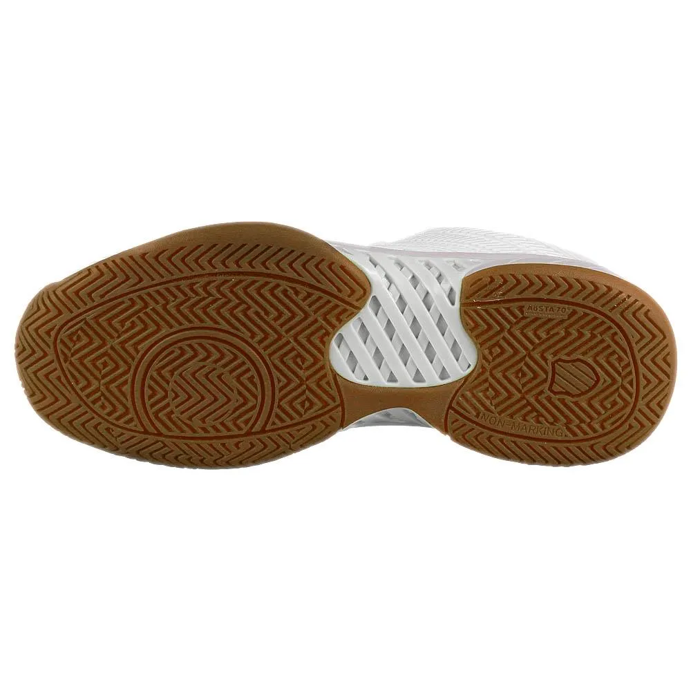 K-Swiss Women's Hypercourt Express 2 - Indoor - Bright White/Gum Cushioned Midsole