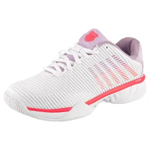 Hyper Elastic Response On The Go K-Swiss Women's Hypercourt Express 2 - Wide - White/Orchid Petal