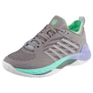 Pressure Dispersing Midsole Synthetic Upper K-Swiss Women's Hypercourt Supreme 2 - Lilac Gray/Nimbus Cloud